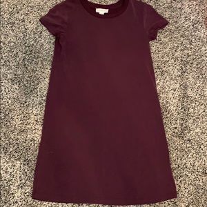 It’s a purple T-shirt dress